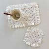 Heart Lace Ruffled Placemats Table Napkins Vintage Style Romantic Wedding Party Home Dining Decoration Accessories