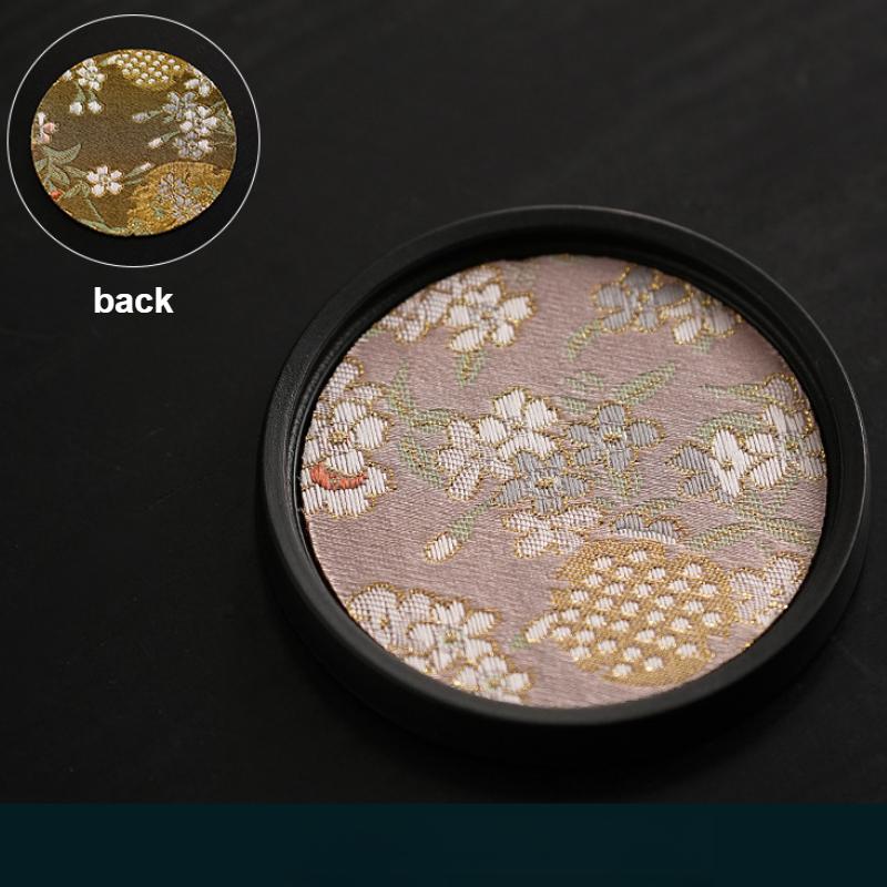 Fabric Absorbent Coaster Chinese Retro Kung Fu Gongfu Tea Holder Quick-drying Cup Tea Coasters Table Insulation Trays Teaware