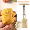 Cartoon Dinosaur Mooncake Mold Creative Patisserie Stamps Mold Hand Press Animal Bean Paste Cake Mold Pastry Diy Bake Tools