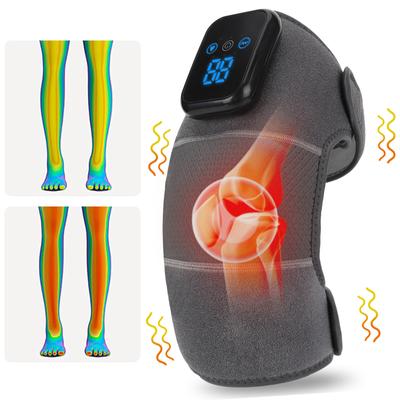 Vibration Heated Knee Massager Knee Massager 3 Adjustable Mode Shoulder Brace Heated Knee Pad Best Gift for A Comforting Massage