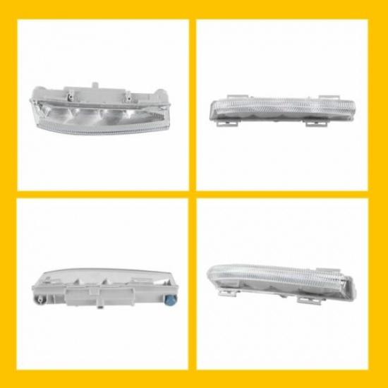 2012-2015 Mercedes C-Class Right Passenger Side LED Daytime Running Light 5940 | AUXITO | CAPA-Certified | 11W-20W | Cold White | 6000K | Textured