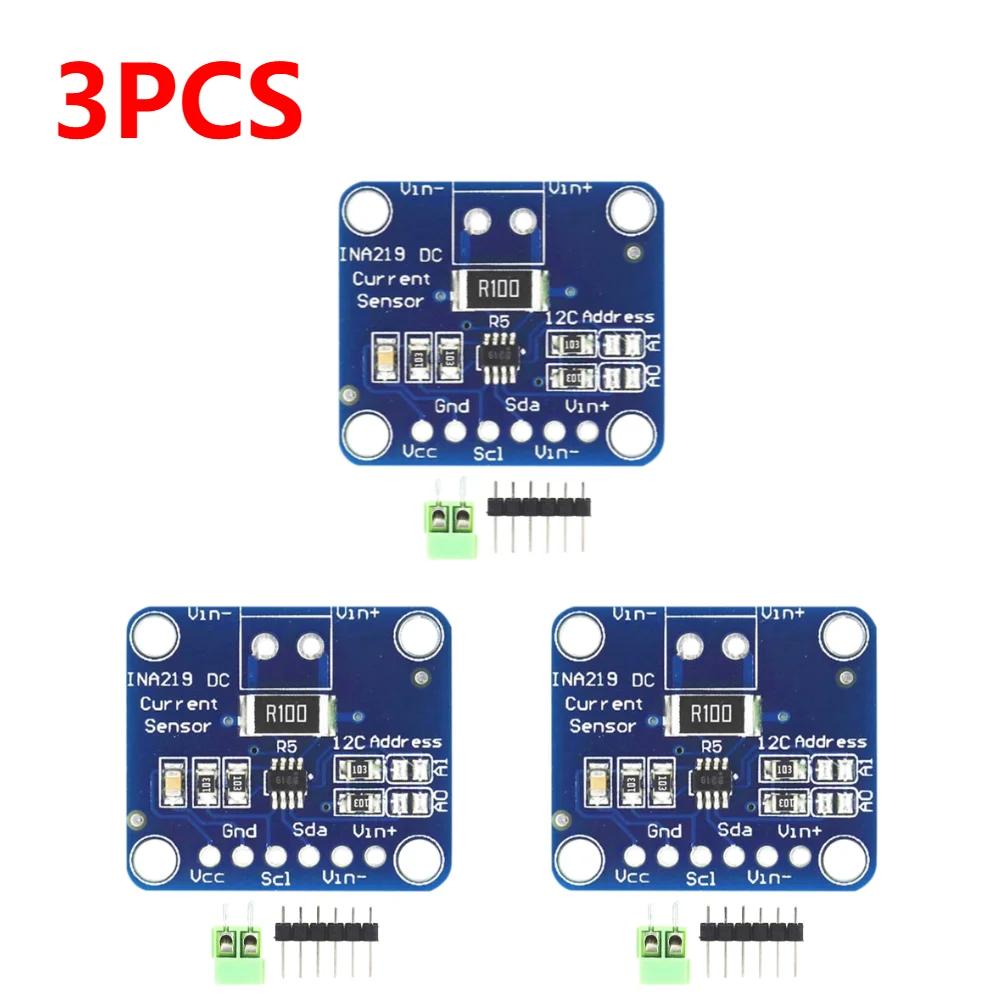 10-1PC MCU-219 INA219 Bi-directional Current Sensor Breakout Module I2C Zero Drift Power Monitoring Sensor Module High-precision