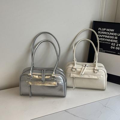 Herbst-Textur Damen-Achseltasche neue Mode Kissenbeutel einfache große Kapazität Schultertasche für Pendlerinnen Trend