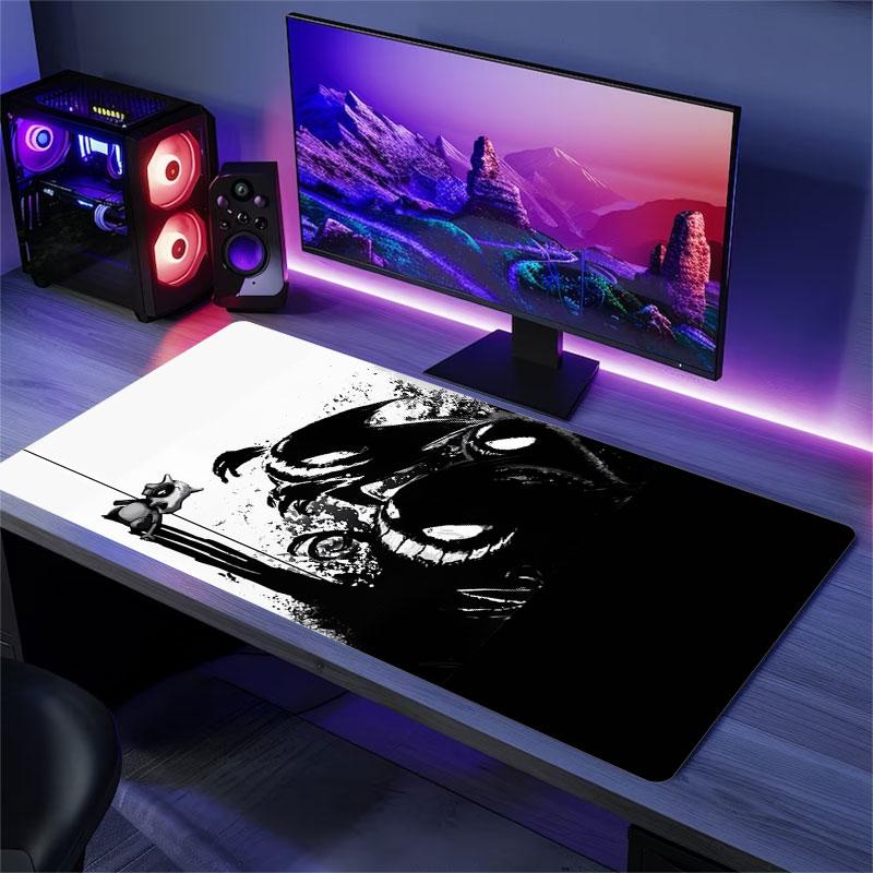Gengar Cartoon Mouse Pad, Large Gaming Desk Mat, Non-slip XXL Mousepad for Laptop & Tablet, Mini PC Playmat with Stitched Edges