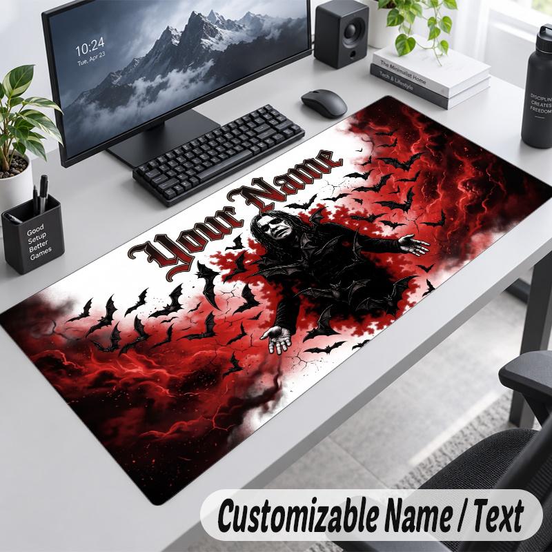 Ozzy Osbourne Personalized Large Mouse Pad Custom Name Text Extended Desk Mat Gaming Mousepad