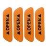 4Pcs Car Door Sticker Safety Open Warn Reflector Tape Decal OPEN Safety Anti-collision Strips Sticker Auto Exterior Accessories