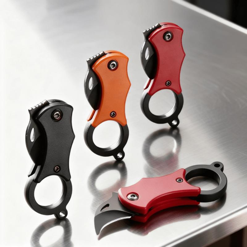 1PC,High quality Mini EDC Knife Camping Equipment Unboxing Knife Keychain Utility Knife Outdoor Camping Tool Hiking Accessories