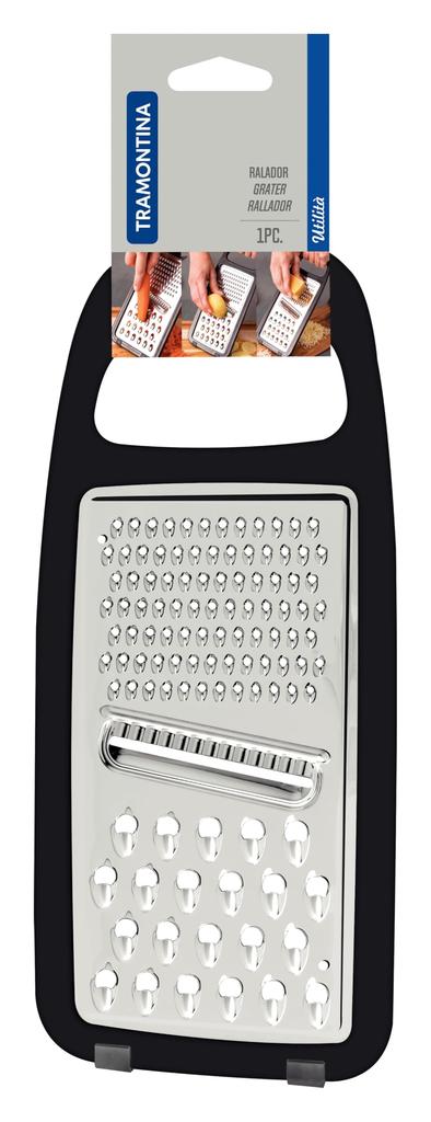 Tramontina 3-Way Grater, Slicer, and Grater, Utilita, Vegetable and Cheese Grater, Multi-Function, Dishwasher Safe, Made In Brazil, 25695/100