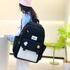 Four-Piece Backpack Set Student Schoolbag Stitching Contrast Color Campus Backpack Large Capacity Backpack for Primary and Secondary School Students