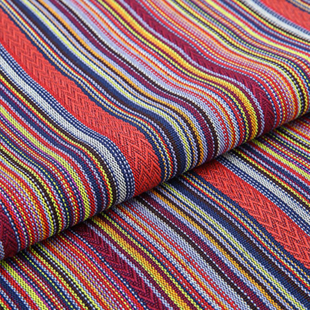 50X150cm Striped Jacquard Boho Style Fabric Cloth Handcraft Geometric Thick Fabrics Home Wall Decoration Sewing Handbag Garments