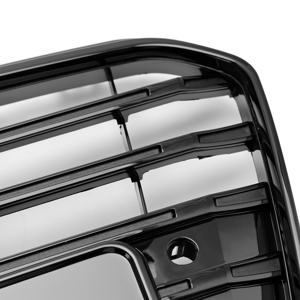 S5 Style Front Bumper Grille Grill Fit A5 S5 B8.5 2013-2016 Black