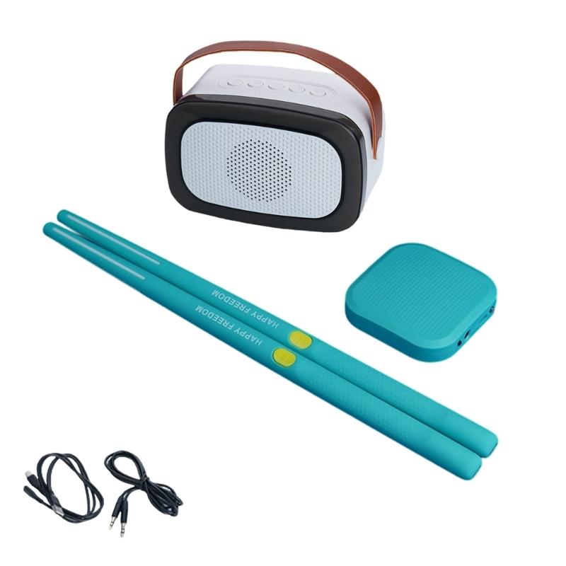 Portable Pocket Drum Motion Sensing Electric Air Drum With Drumsticks Virtual Air Drum for Beginners Kids Enduring