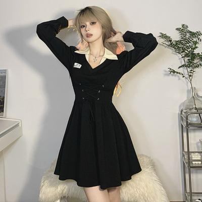 College Style Bandage School Student Dress Preppy Style Slim Wrap Mini Short Dresses Kawaii Cute Outfits New In