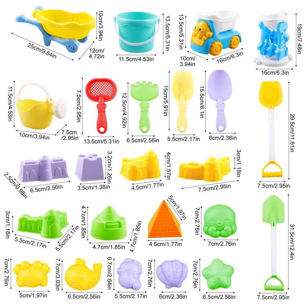Children'S Sandpit, Sand-Digging Shovel, Small Bucket Sand , Sand-Playing Tool Set, Summer Beach Buggy Toy