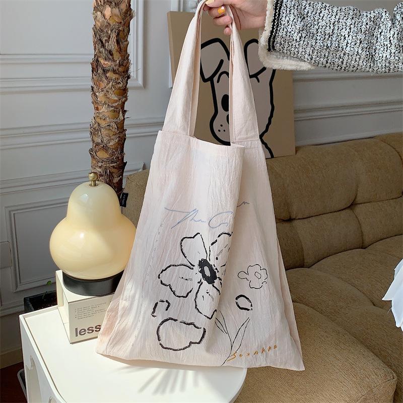 

Женская мягкая сумка через плечо на весну и лето в японском стиле. Студенческая сумка для покупок. Повседневная холщовая сумка. Большая вместительная переносная сумка.