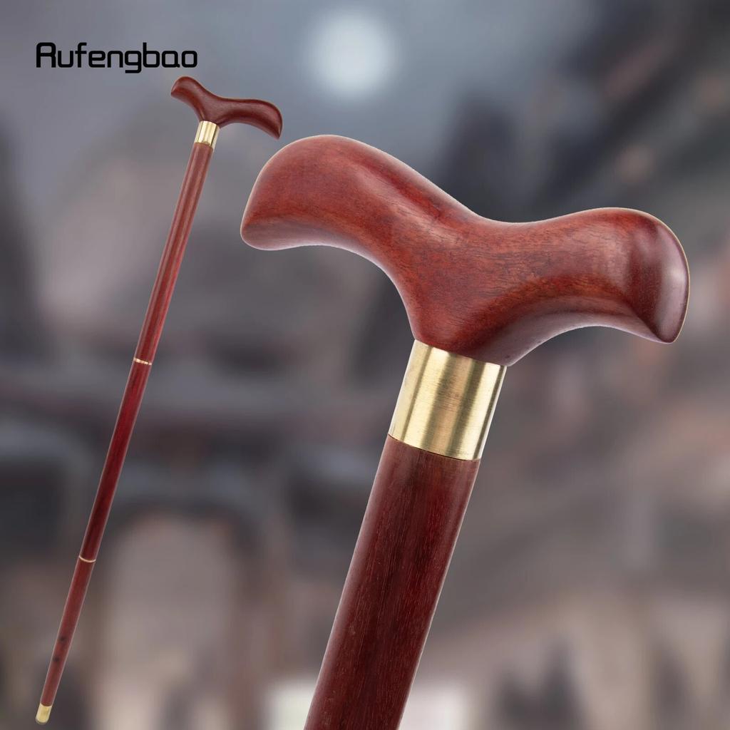 Red Sandalwood Bird Wooden Fashion Walking Stick Decorative Cospaly Party Wood Walking Cane Halloween Mace Wand Crosier 89cm
