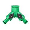 Quick Water Hose Splitter: Universal Two-Nipple Adapter for Garden and Greenhouse Irrigation