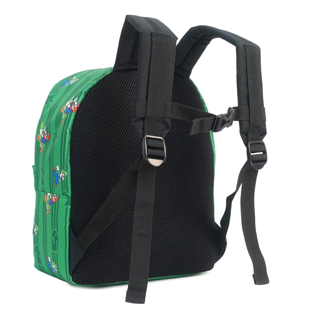 [TITLE ROLE] SUPER MARIO KIDS Jump & Run Backpack, Green