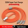 120W JIKE 3-in-1 Fast Charging Cable for Huawei, Android, & Apple Devices