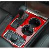 For Jeep Grand Cherokee 16- Red plastic Car Interior Gear Panel Cover Trim