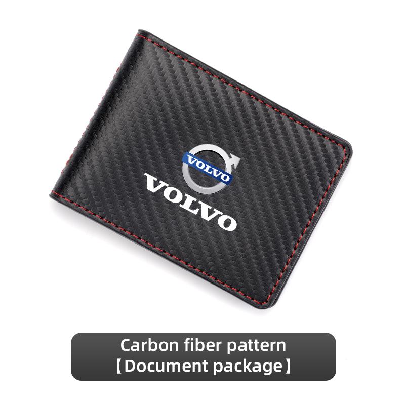 Car Driver License Suede Leather Bag Auto Driving Documents Wallet For Volvo Xc60 Xc90 V40 V60 S60 V50 V90 S80 C40 XC40 V70 XC70