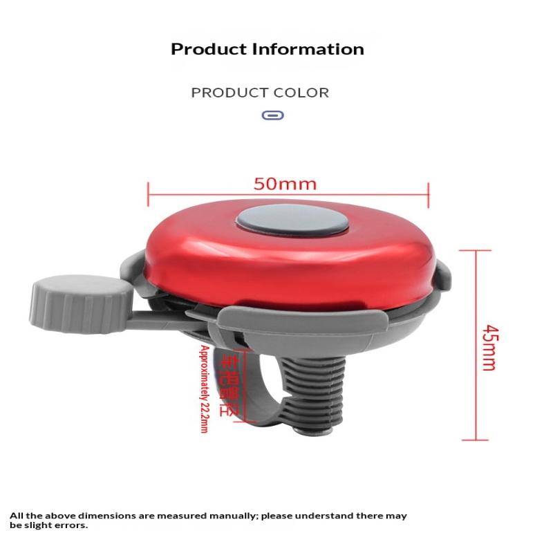 Durable Aluminum Bike Bell for Mountain Road Cycling with Easy Install Handlebar Mount