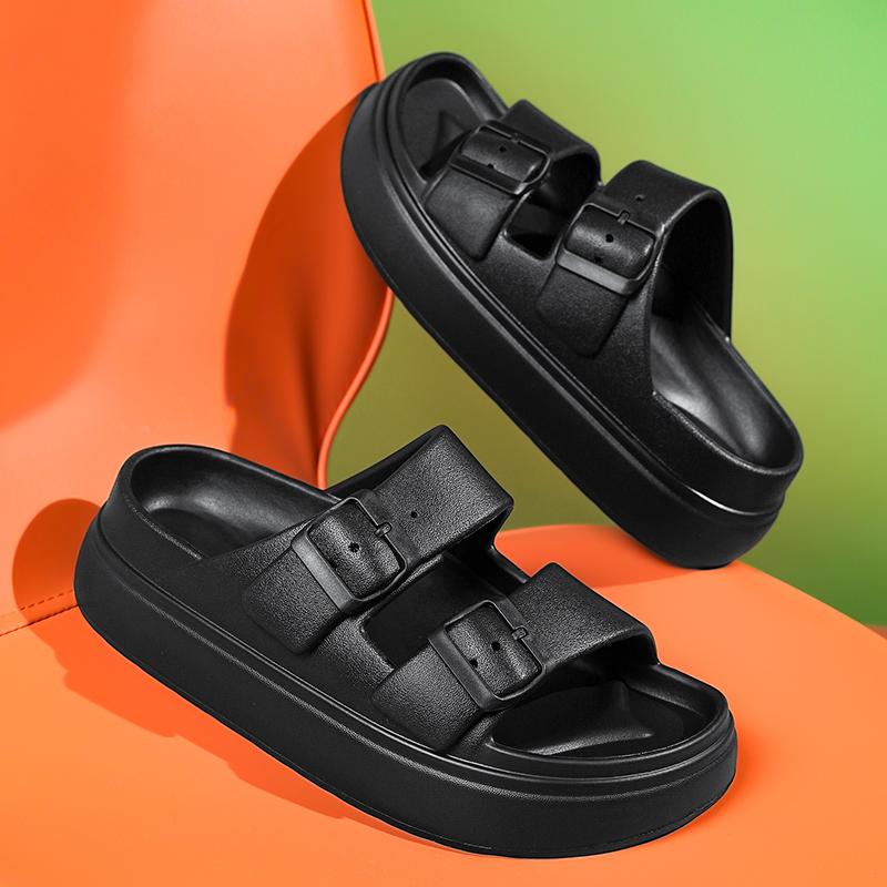Fashion Thick Platform Eva Flip Flops For Women 2025 Summer Clip Toe Non Slip Beach Sandals Woman Comfortable Soft Sole Cloud Slippers