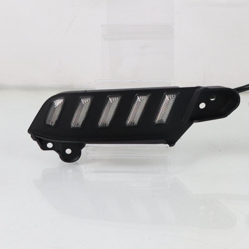 2PCS Front Bumper LED DRL Daytime Running Light Lamp Daylight Turn Signal Headlight For Toyota Tacoma 2016 2017 2018- 12V