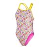 Girls Floral Pattern One Piece Swimsuit