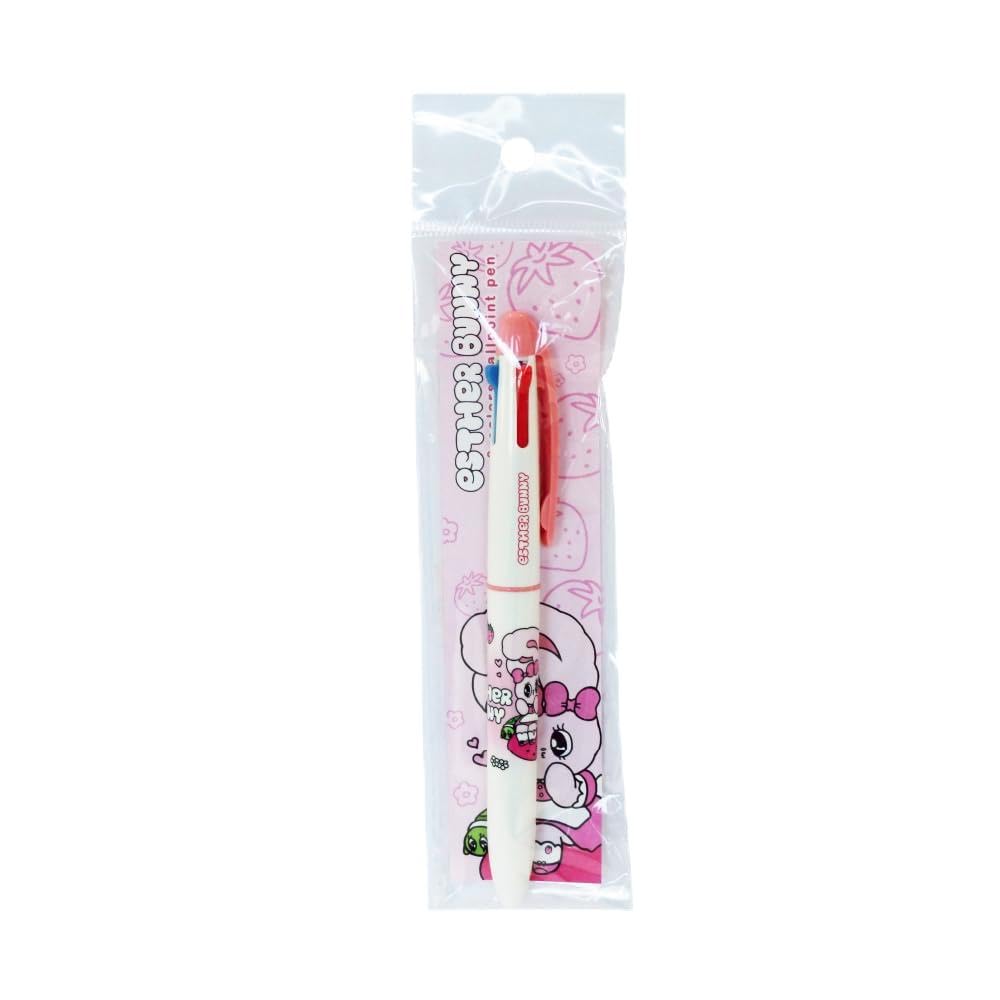 

Epoch Chemical Multicolor Ballpoint Pen Esther Bunny 3 Colors Pink 1276-0630