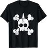 Punk Skull Bones Rock Music Aesthetic Subculture Rocker T-Shirt