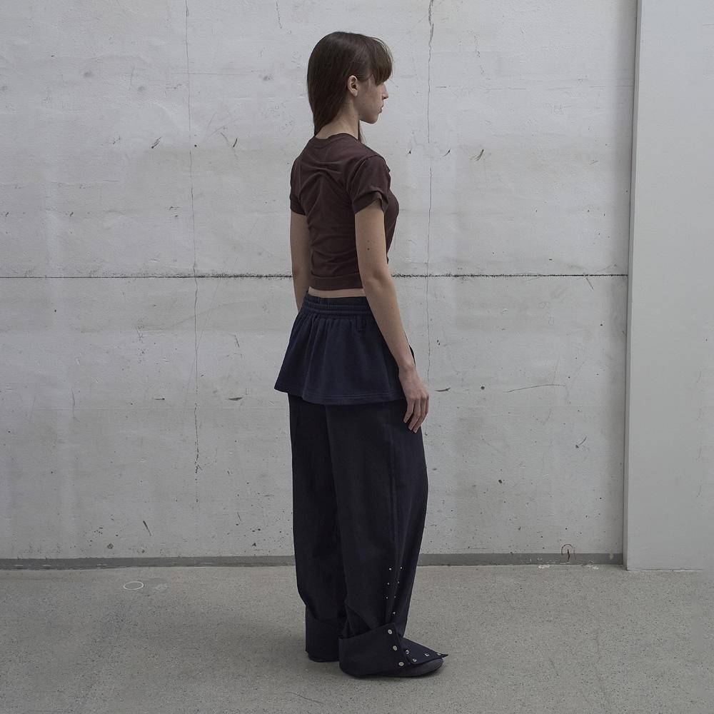 Lcdc Tm Layered Zip-Up Skirt (Navy)