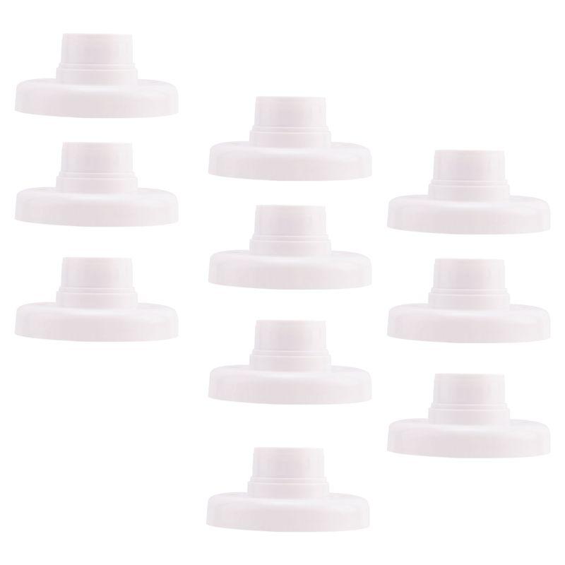 

Fresh 10Pcs E27 Plastic Screw Lamp Holder Round Lamp Holder Bulb Socket Holder Adapter