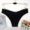 Low-Rise Seamless Ice Silk One-Piece Panties with Pure Cotton Crotch - Women's Triangle Style