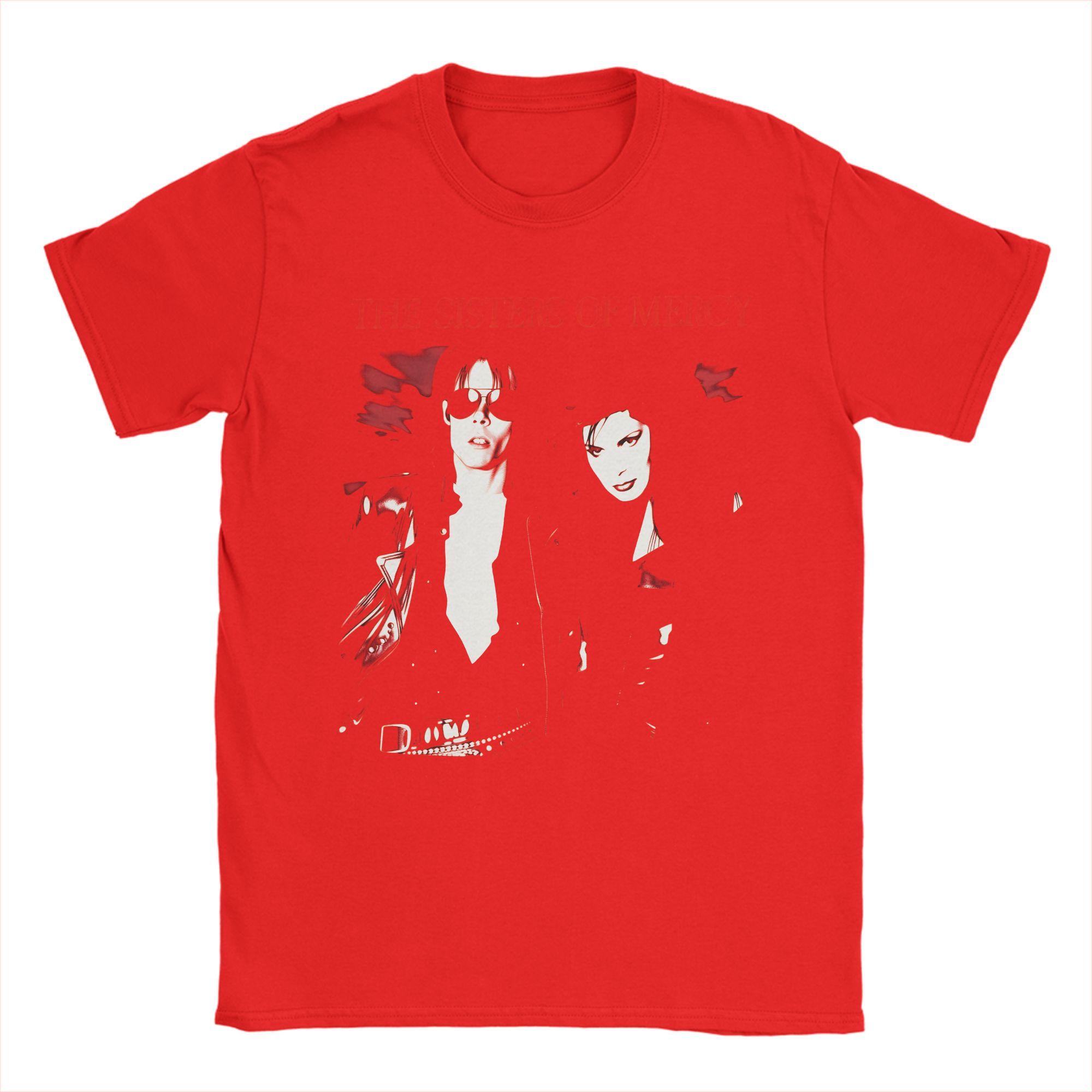 

Vintage The Sisters of Mercy TShirt Men Crewneck 100 Cotton T Shirts Short Sleeve Tee Shirt Summer Clothing S