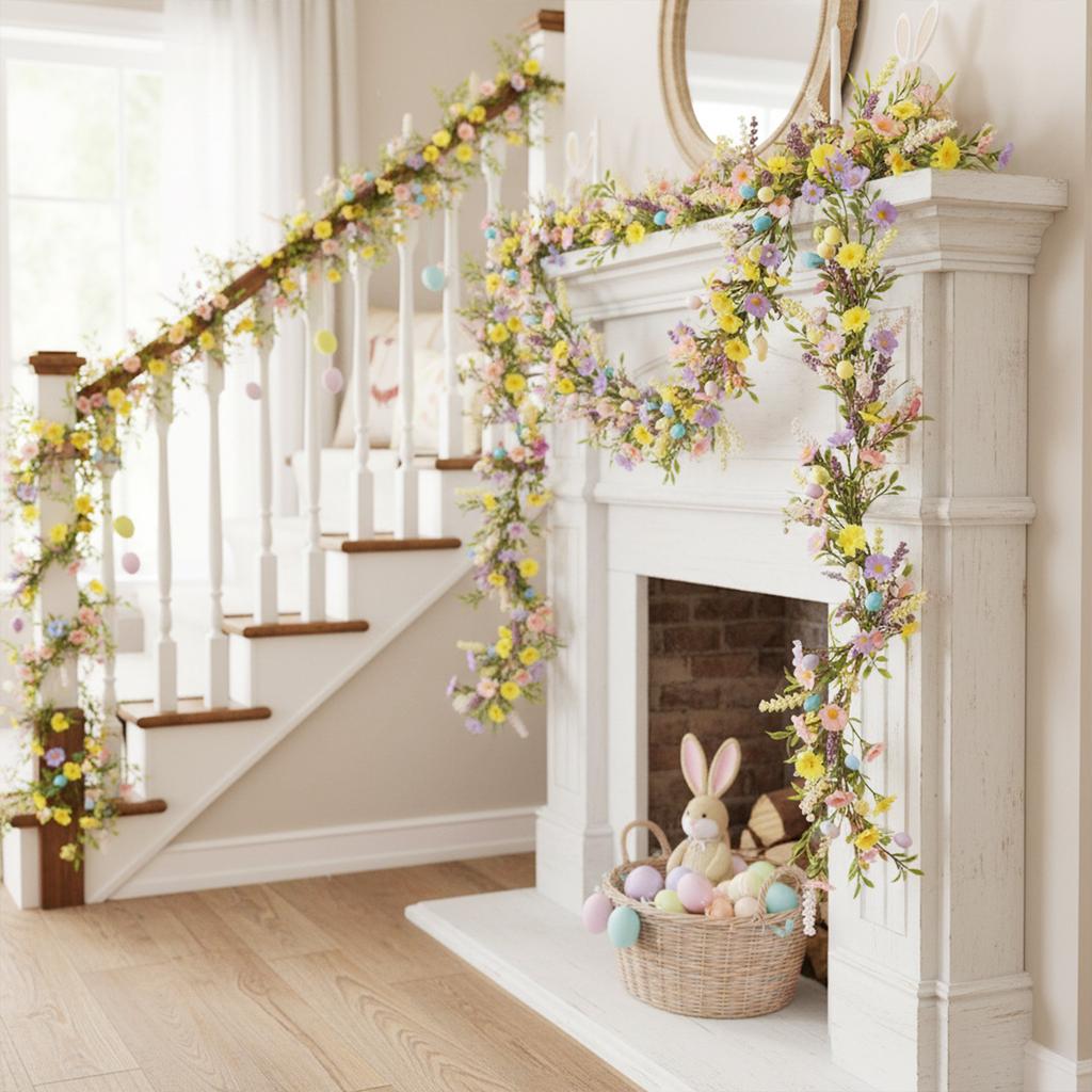 Easter Simulation Fake Flower Violet Vine Green Plant Home Decoration Plant Wall Decoration