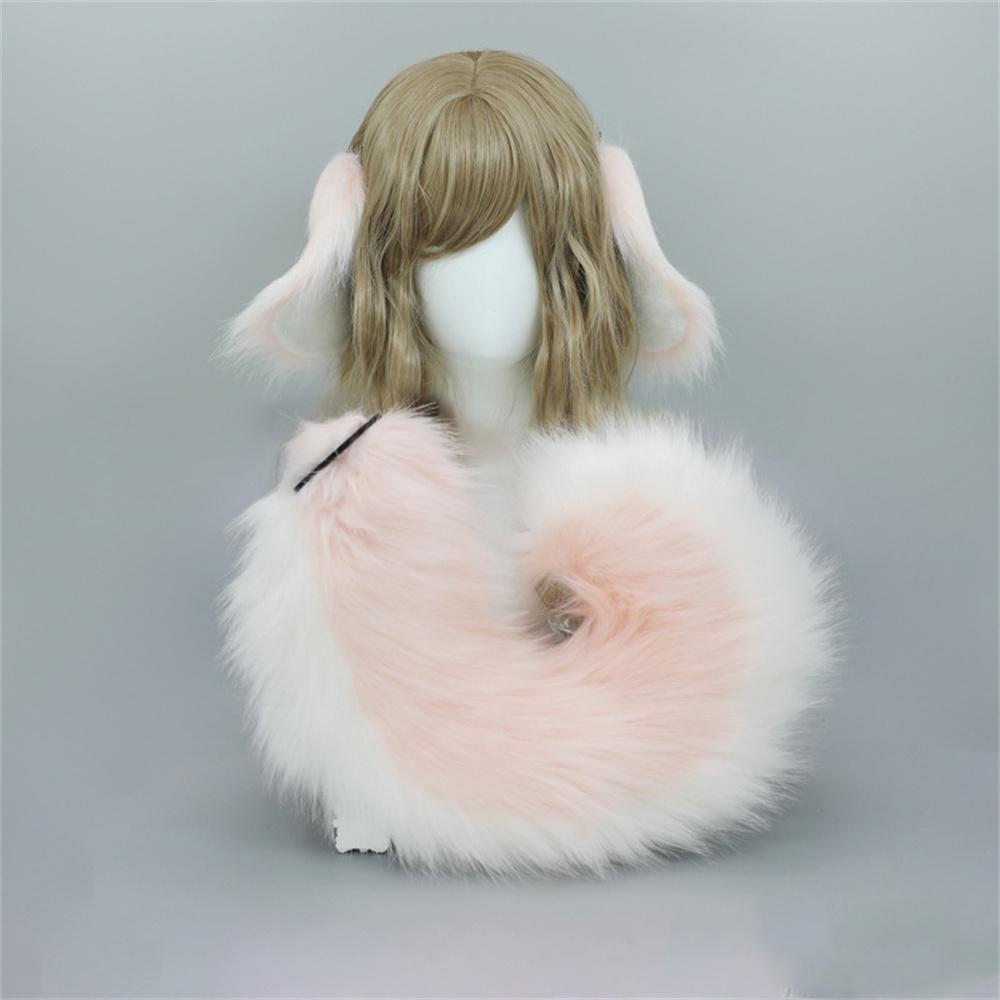 12 Styles 2Pcs/Set Furry Anime Dog Ear Headband Tail Cartoon Comic-Con Cosplay Costume Accessories Plush Animal Ears Tail