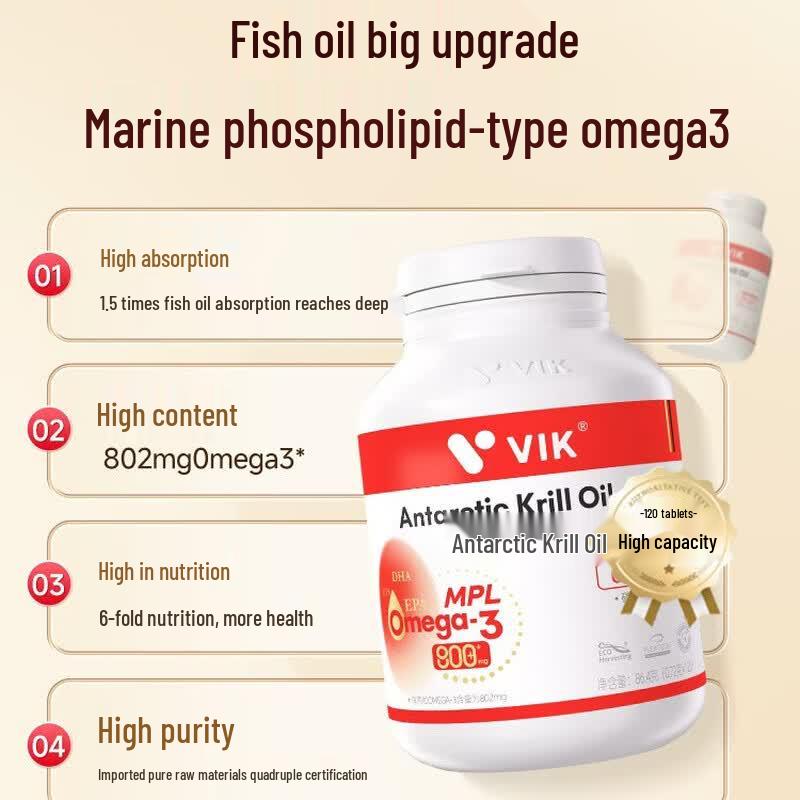 Vik Foods Krill Oil and Deep-Sea Fish Oil Blend