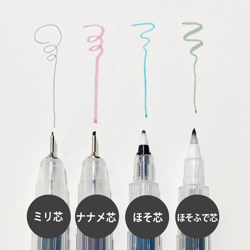 Kuretake Empty Pen Diagonal Set of Container, Leads, 5, ECF160-456