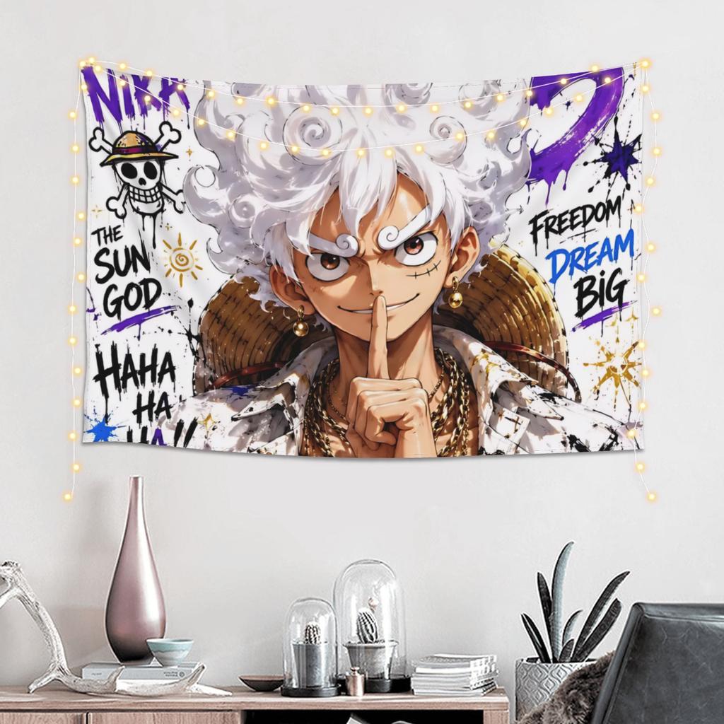 Cutecore Anime One Pieces Tapestry Bedroom Decoration Wall Hanging Blanket Tapestry Cool Stuff For Room