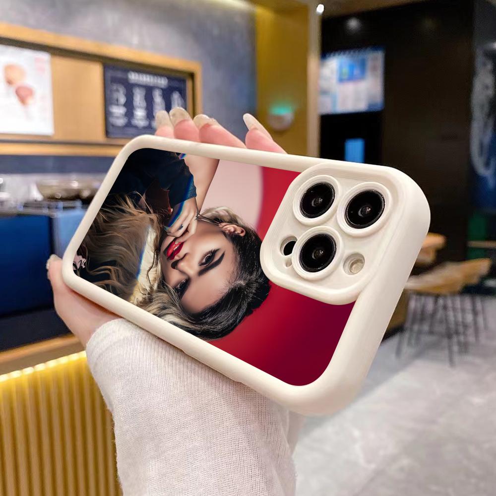 Karol G Latino Mobile Cell Phone Case for iPhone 17 16 15 14 13 12 11 Air Pro Max Plus Thicken TPU Colorful Cover Cover Pretty