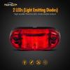 Amber Red 2.5" 2 Diode Oval LED Trailer Truck Clearance Light Side Marker Light