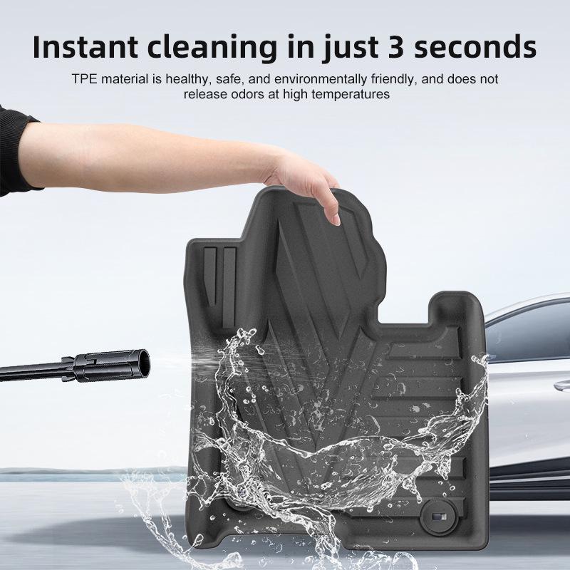 Eco-Friendly TPE Floor Mats for 2021-2026 Kia Sorento - Dirt Resistant and All-Weather Protection