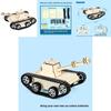 Scientific Experiment Tank Model Kit With Electric Drive For Kids Stem Learning