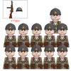 WW2 Military  Soldier War Action Figures Army Figures Building Blocks Helmet Weapons Accessories Kids for Toys Gifts