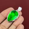 Faceted green amethyst pendant 925 sterling silver pendant handmade statement pendant gemstone pendant latest design jewelry gifts for women