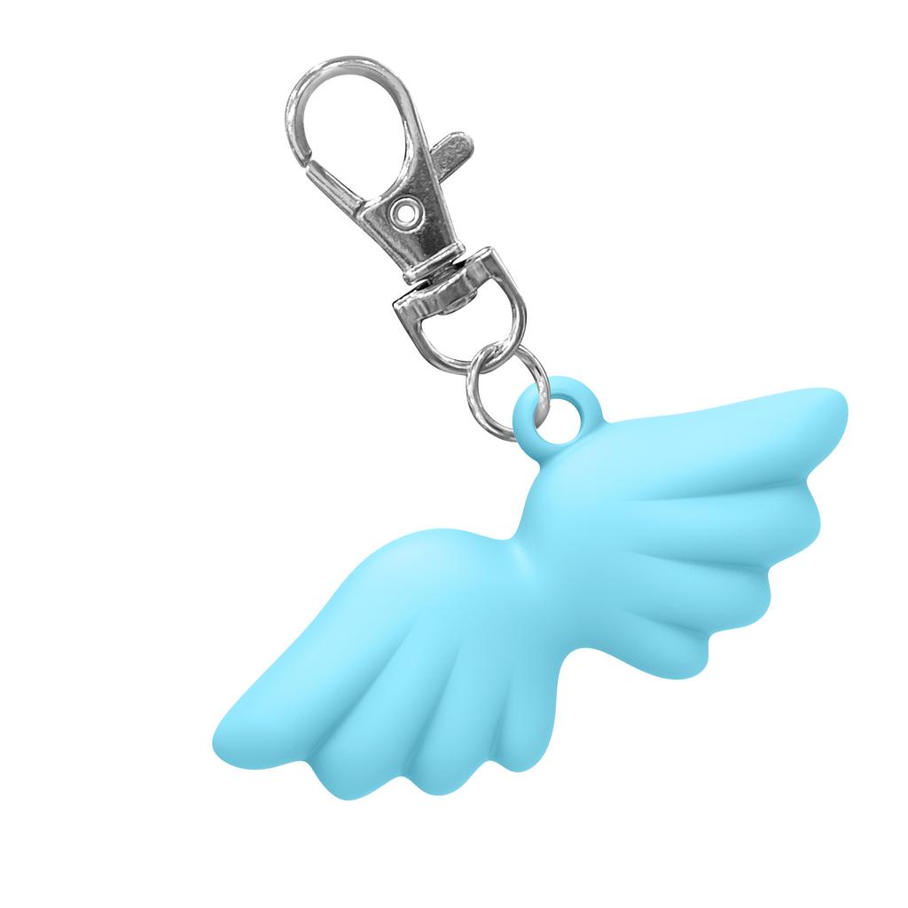 Angel Wing Keychain Caps for Lip Balm Replacement Cover Stylish Key Holder Practical Present for Women and Girls
