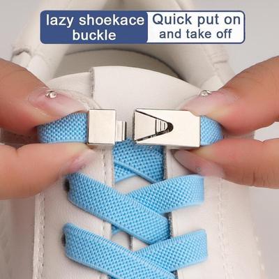 Druckverschluss-Schnürsenkel ohne Bänder, elastische Schnürsenkel, für Turnschuhe, für Kinder und Erwachsene, ohne Schnürsenkel