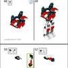 Jouet d'assemblage de petits mechas en blocs de construction
