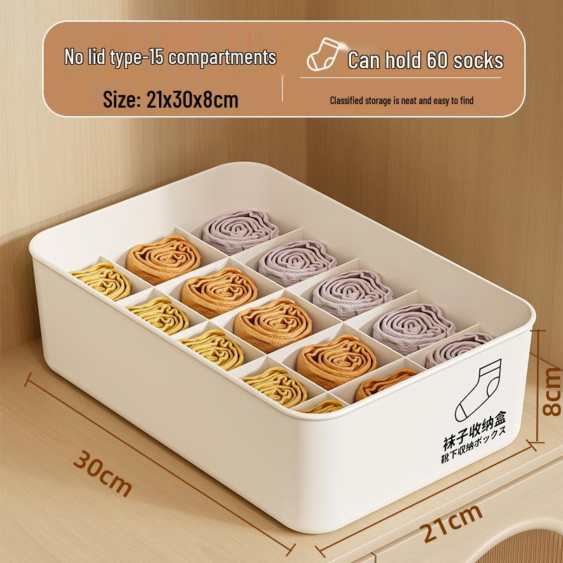 Socks, Lingerie, and Underwear Storage Box: 3-in-1 Organizer for Home Wardrobe